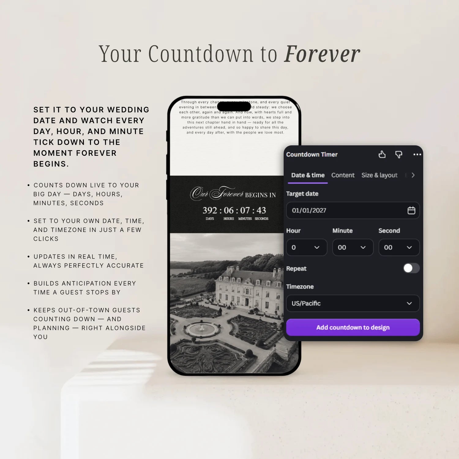 Pearl Wedding Website - Elysian Series