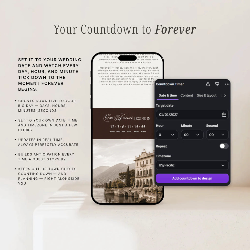 Chestnut Wedding Website - Elysian Series