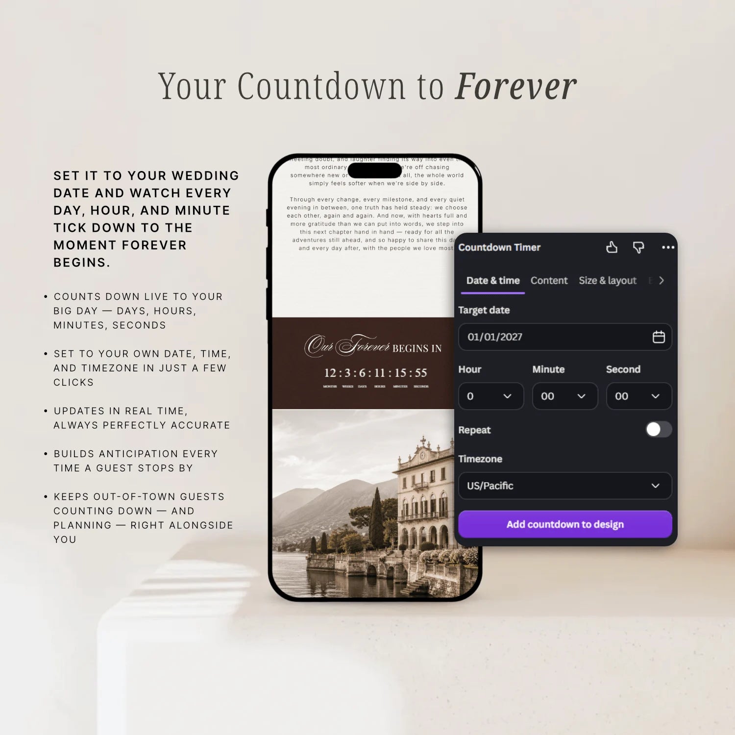 Chestnut Wedding Website - Elysian Series