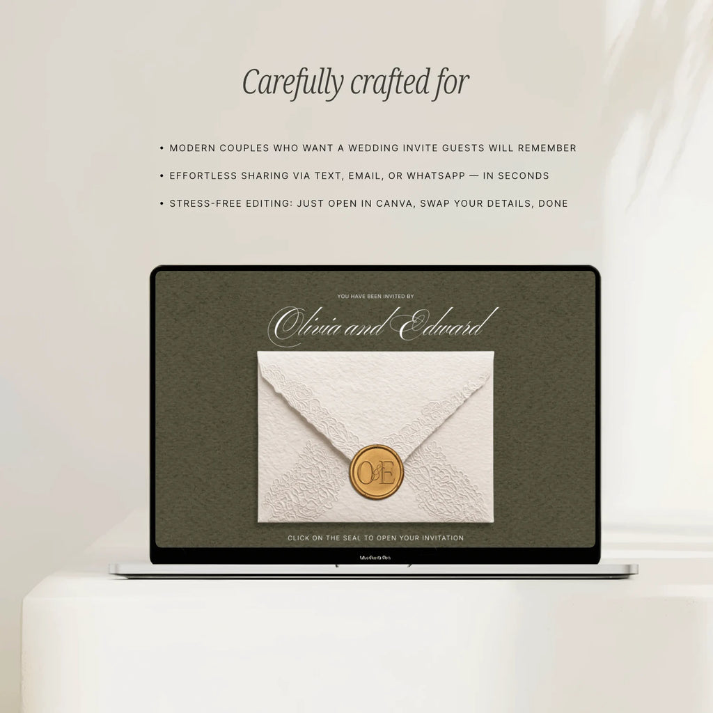 Sage Wedding Website - Elysian Series