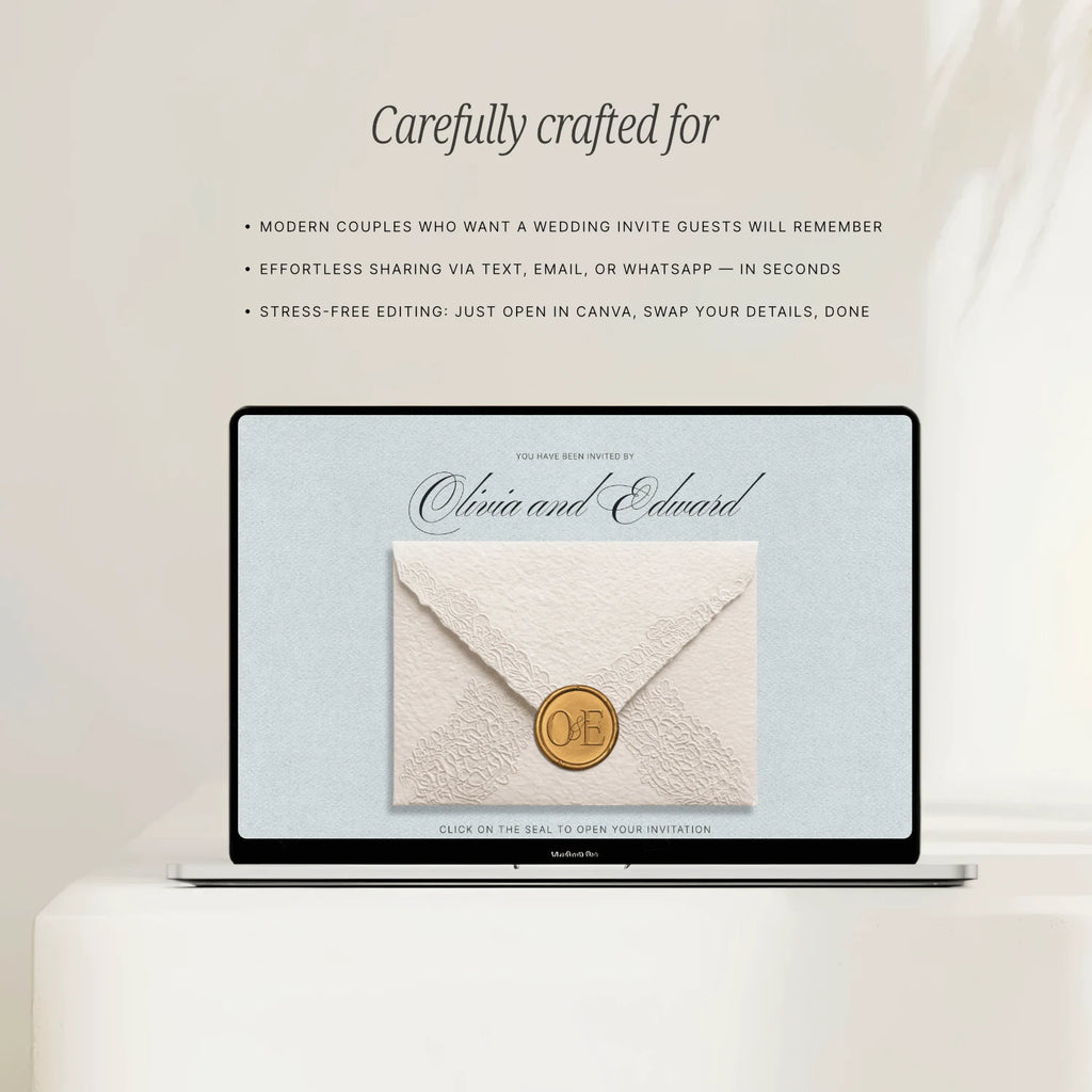 Powder Blue Wedding Website - Elysian Series