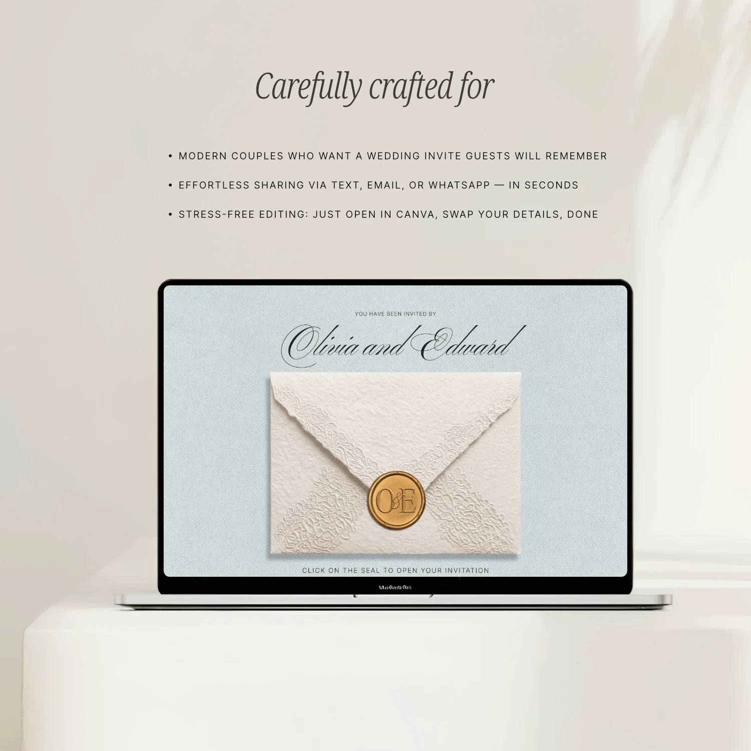 Powder Blue Wedding Website - Elysian Series