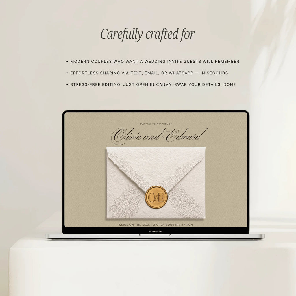 Champagne Beige Wedding Website - Elysian Series