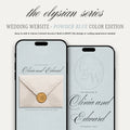 Powder Blue Wedding Website - Elysian Series