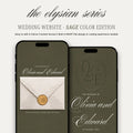 Sage Wedding Website - Elysian Series