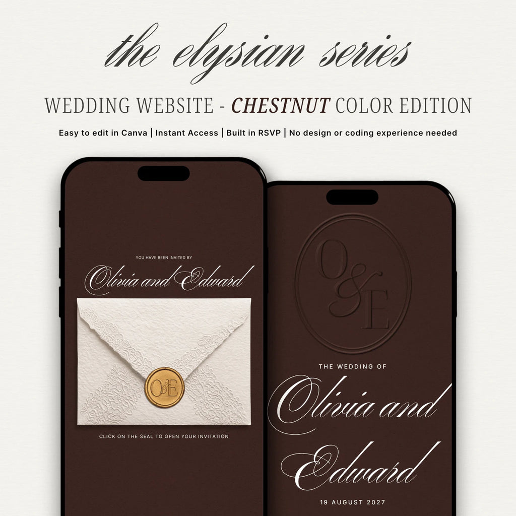 Chestnut Wedding Website - Elysian Series