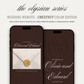 Chestnut Wedding Website - Elysian Series