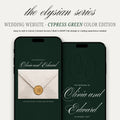 Cypress Green Wedding Website - Elysian Series