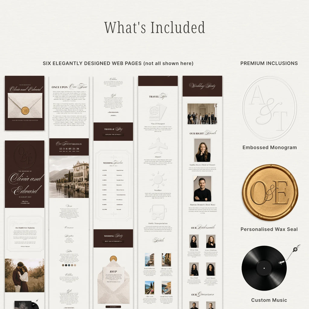 Chestnut Wedding Website - Elysian Series
