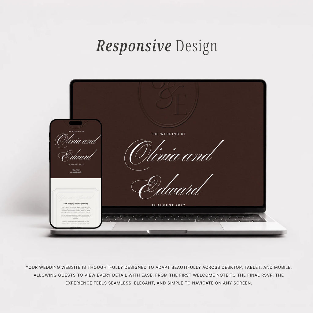 Chestnut Wedding Website - Elysian Series