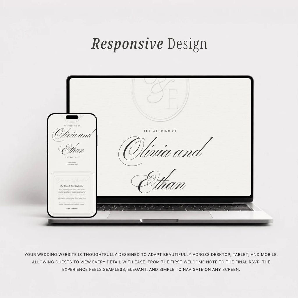 Pearl Wedding Website - Elysian Series