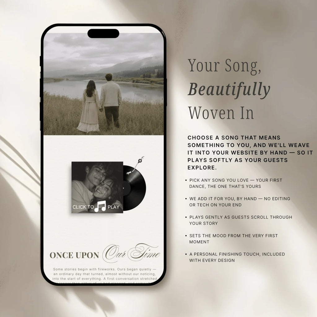 Sage Wedding Website - Elysian Series
