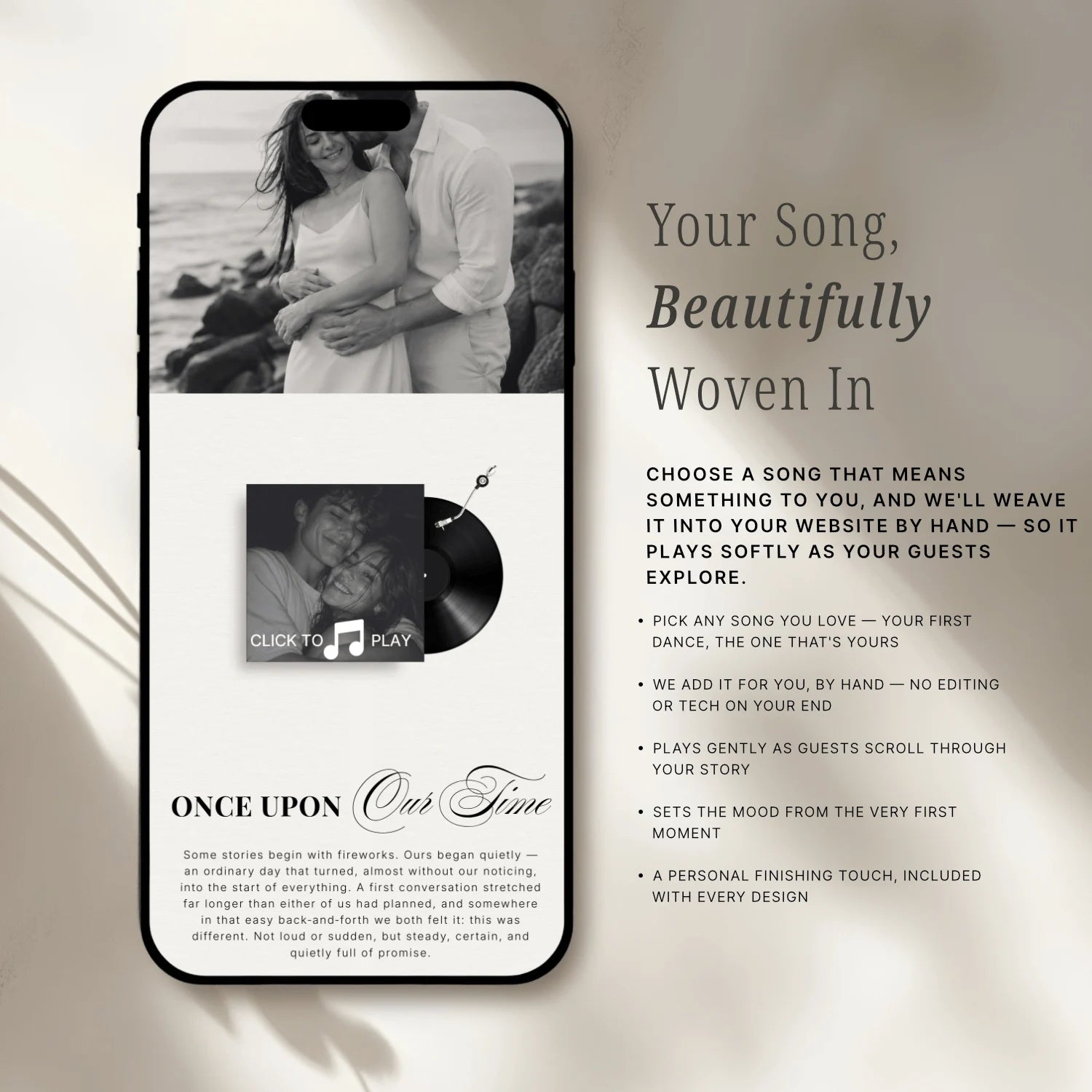 Pearl Wedding Website - Elysian Series