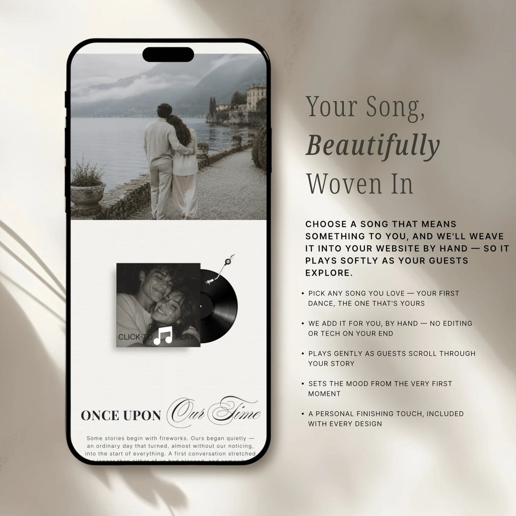 Dusty Blue Wedding Website - Elysian Series