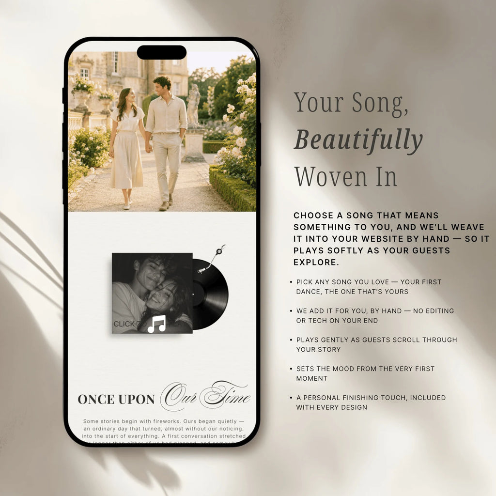 Pastel Yellow Wedding Website - Elysian Series
