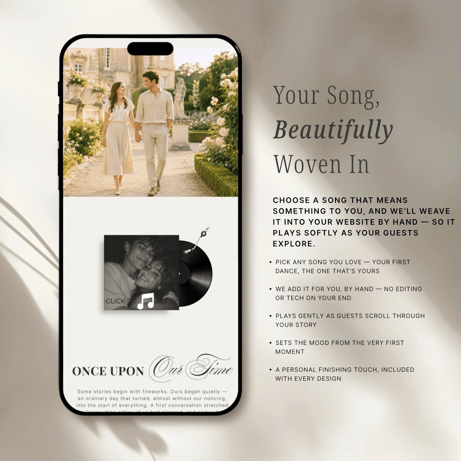 Pastel Yellow Wedding Website - Elysian Series