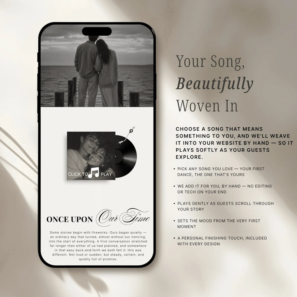 Onyx Wedding Website - Elysian Series