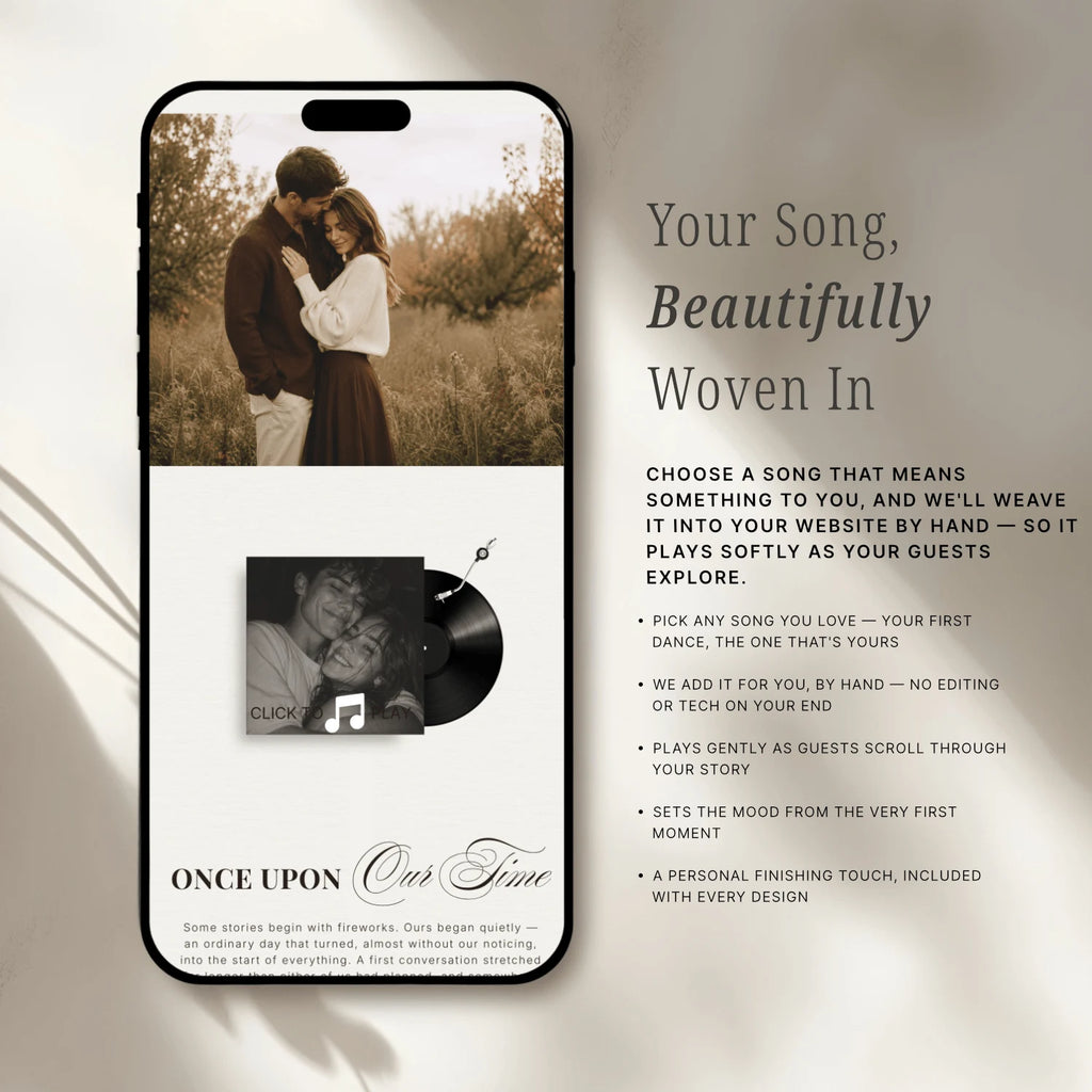 Chestnut Wedding Website - Elysian Series