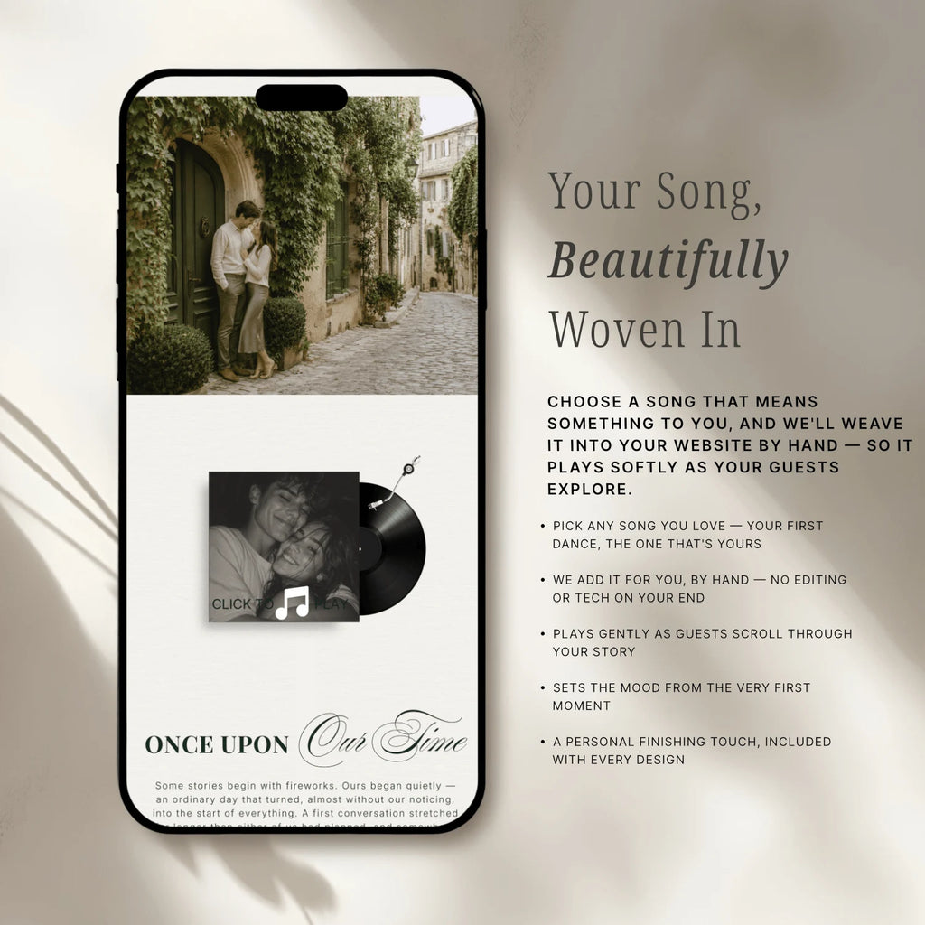 Cypress Green Wedding Website - Elysian Series